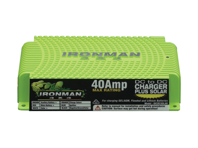 Ironman 4x4 40A DC To DC Battery Charger With Solar Input