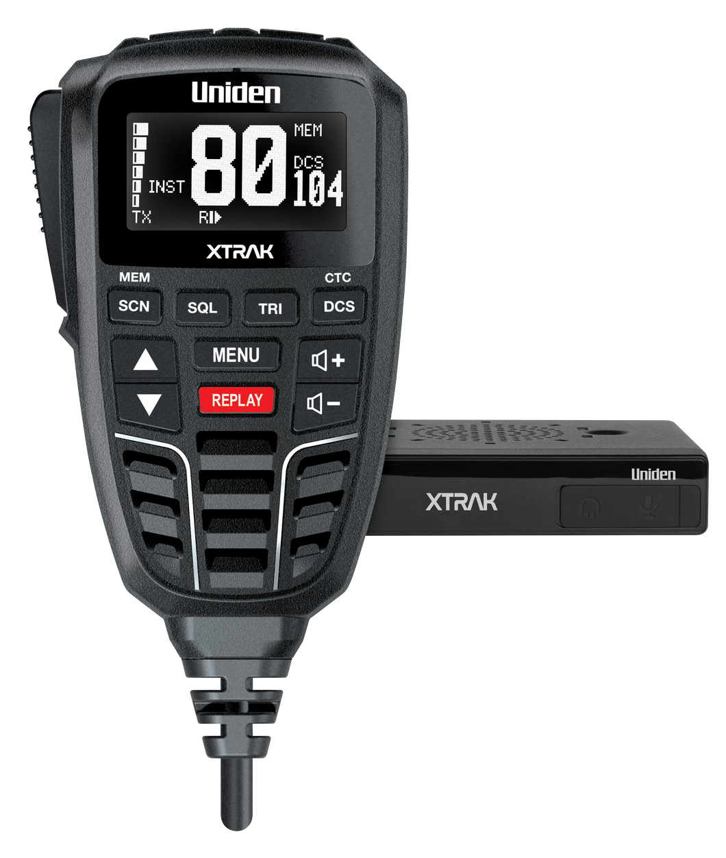 Uniden XTRAK80 Smart UHF Radio with Large OLED Display